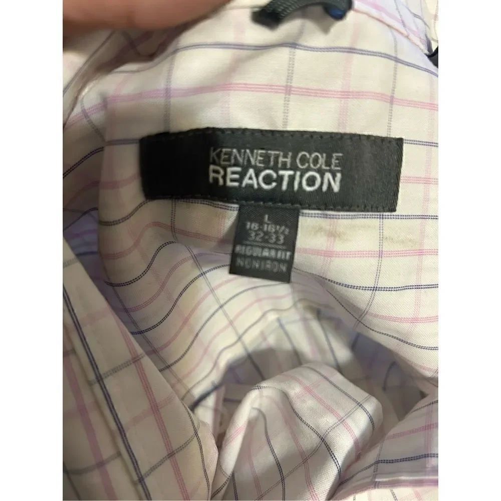 Kenneth Cole reaction long sleeve button up shirt size large - Picture 3 of 6